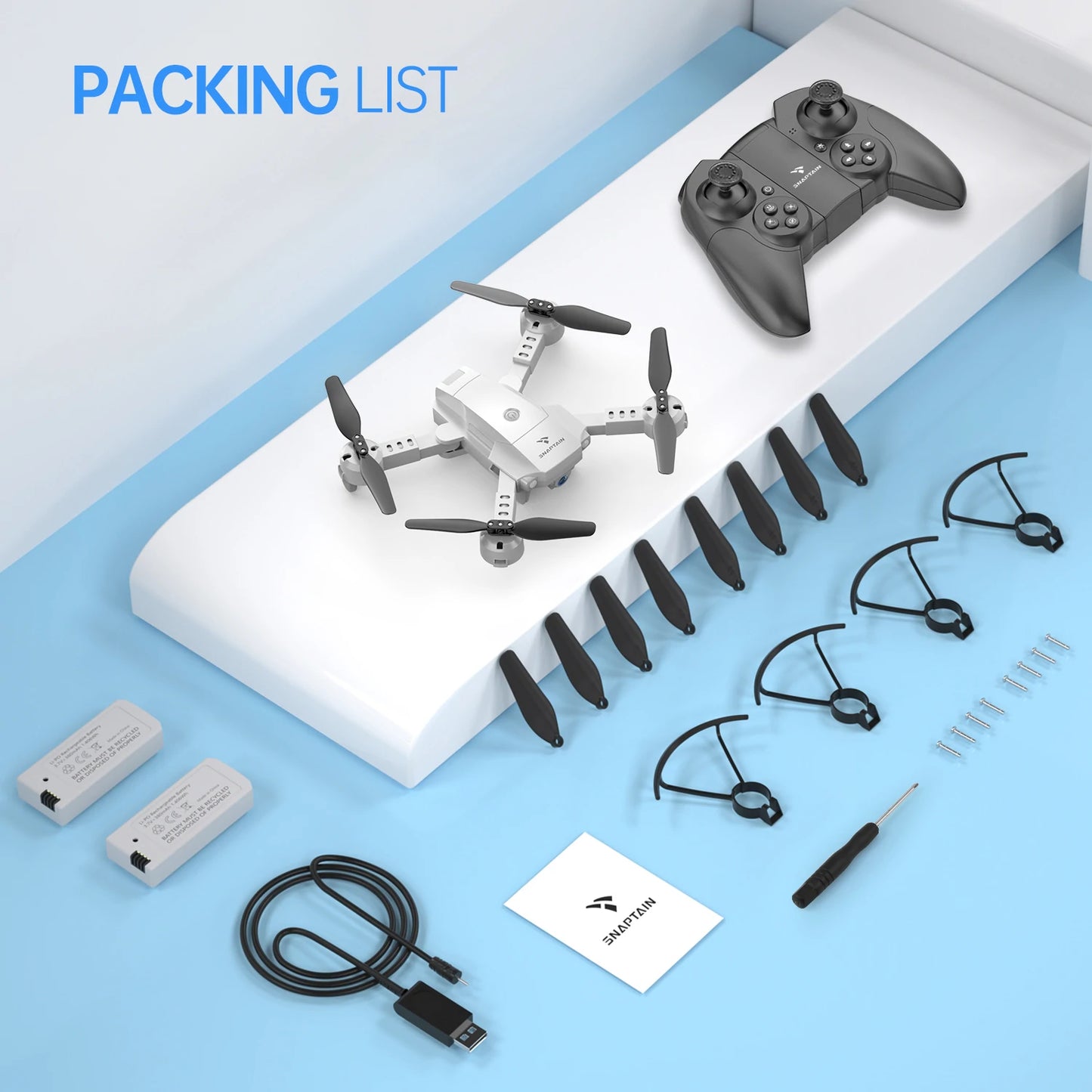 SNAPTAIN A10 Mini Drone with 1080P HD Camera FPV RC Drone - RCDrone