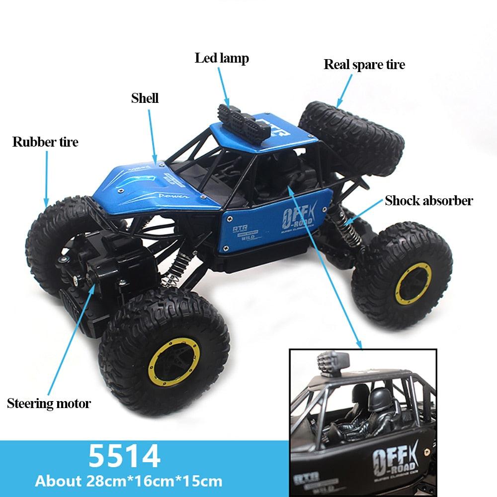 Paisible Rock Crawler 4WD 6WD Off Road RC Car Remote Control Toy Machine On Radio Control 4x4 Drive Car Toy For Boys Gilrs 5514 - RCDrone