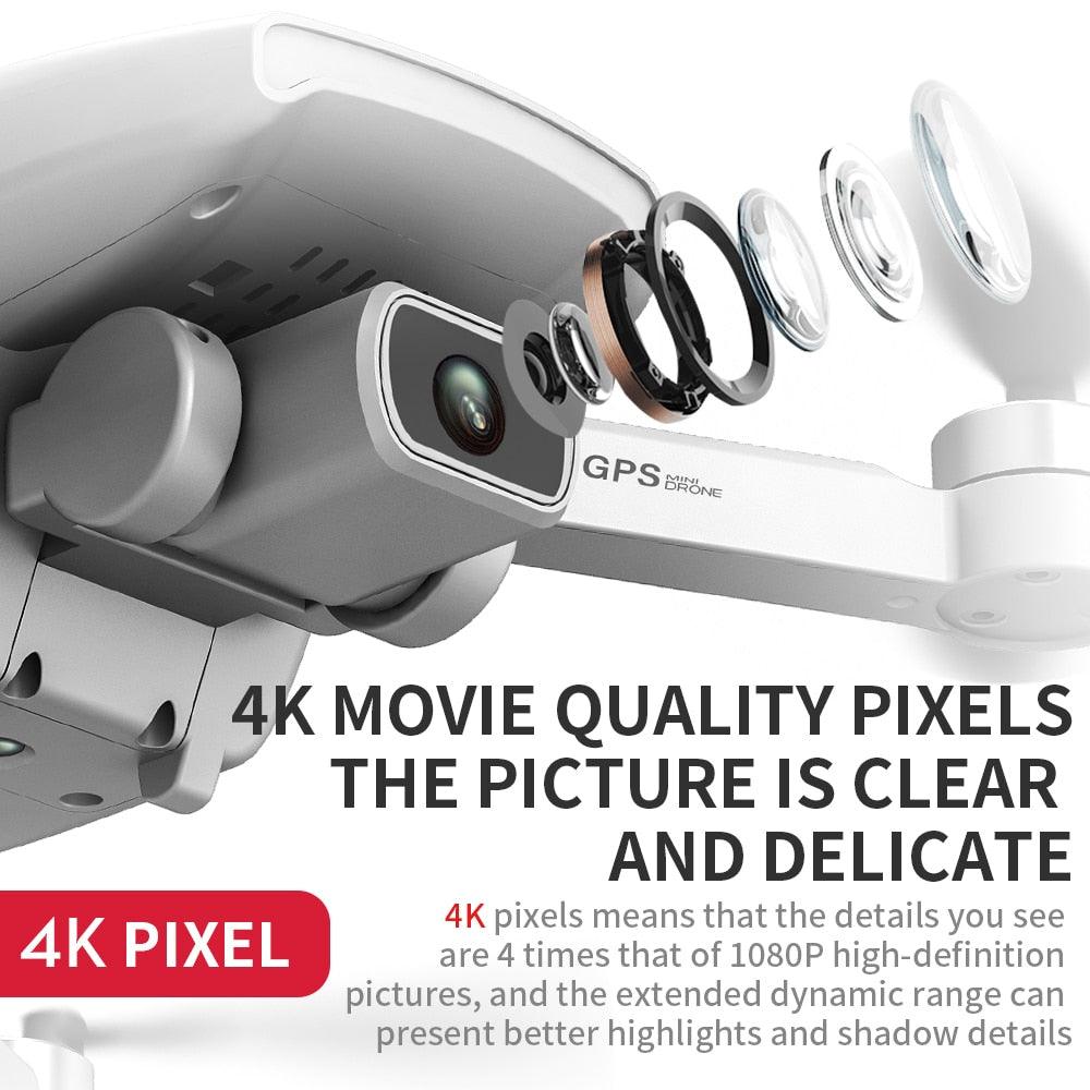 L108 Gps Drone - HD 4K HD Camera Professional 1km Image Transmission Brushless Motor RC Foldable Quadcopter Professional Camera Drone - RCDrone