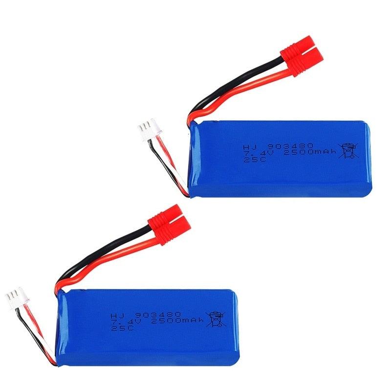 2S 7.4V 2500mAh Lipo Battery for Syma Drone X8C X8W X8G 903480 RC Cars 12428 12423 7.4v Battery for Rc Drone Spare Parts - RCDrone