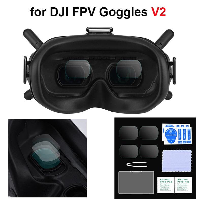 2pcs FPV DJI Goggles V2 Glasses Lens Protection Films Tempered