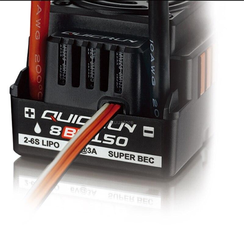 Hobbywing Quicrun 8BL150 ESC - Brushless Waterproof Sensorless 150A ESC Rock Crawler ESC Built-in BEC For 1/8 Rc Car Buggies trucks - RCDrone