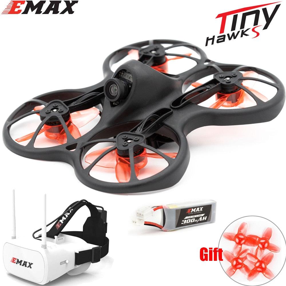 Emax 2S Tinyhawk S Mini FPV Racing Drone - With Camera 0802 15500KV Brushless Motor Support 1/2S Battery 5.8G FPV Glasses RC Plane - RCDrone
