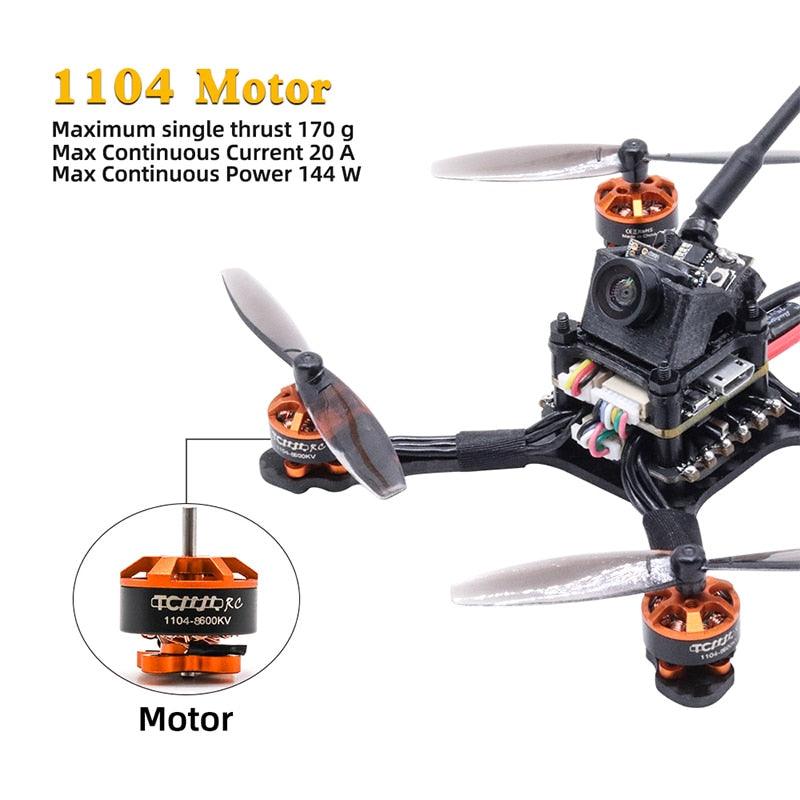 Tcmm 2.5 Inch Fpv Racing Drone - 1104 motor 8600kv Carbon fiber high-thrust racing drone 1200TVL Camera Rc Helikopters - RCDrone