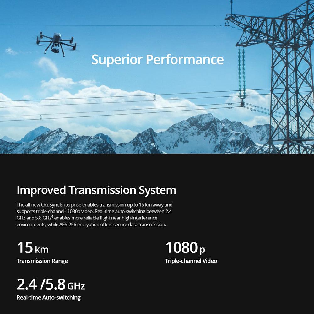DJI M300 RTK Industrial Drone 15KM Long Range Transmission 55min Flight Time Inspection Mapping Search Rescue Firefight Matrice - RCDrone