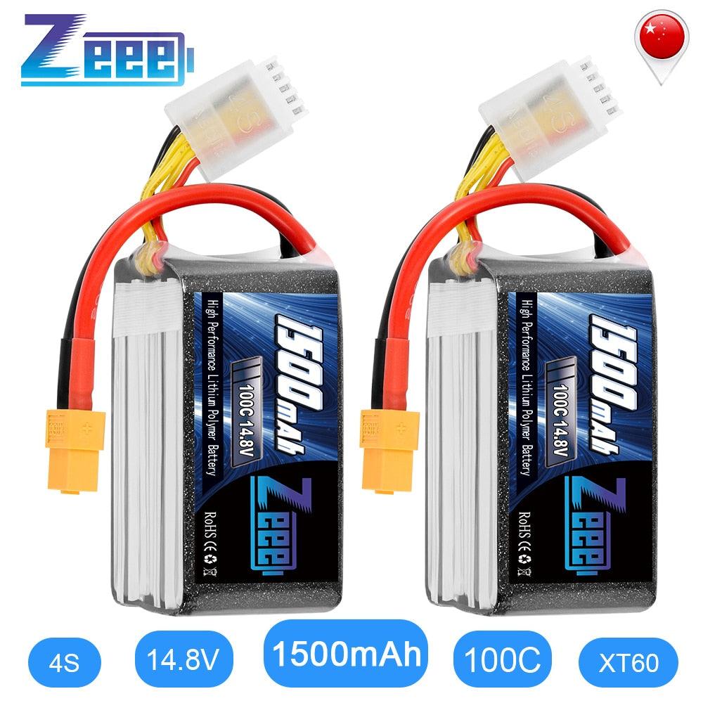 Zeee 2S Lipo Battery 1500mAh 7.4V 60C with Deans Plug for RC Models(2