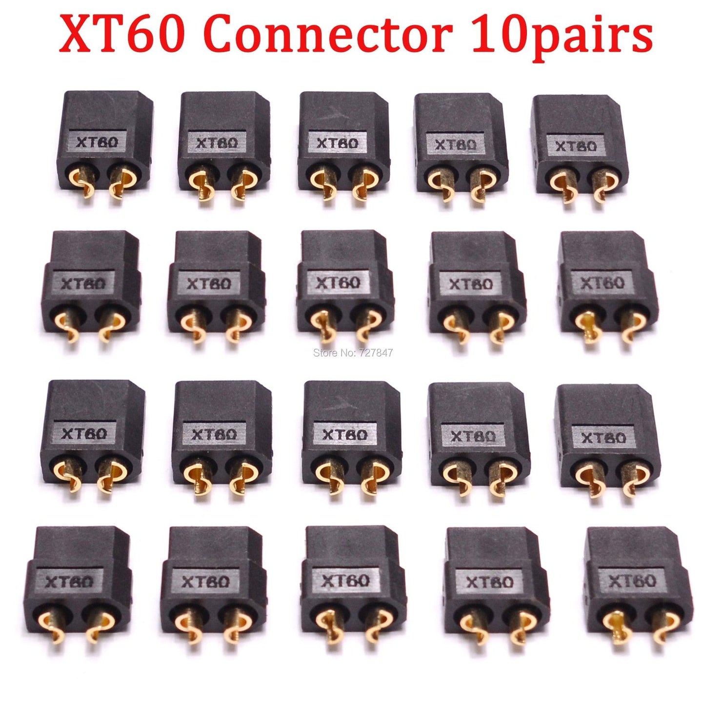 FPV Drone Connector Plug - 5 / 10 Pairs High Quality XT30 XT30U MR30 XT60 XT60H MR60 XT60PW XT90 XT90S Connector Plug for Battery Quadcopter Multicopter - RCDrone