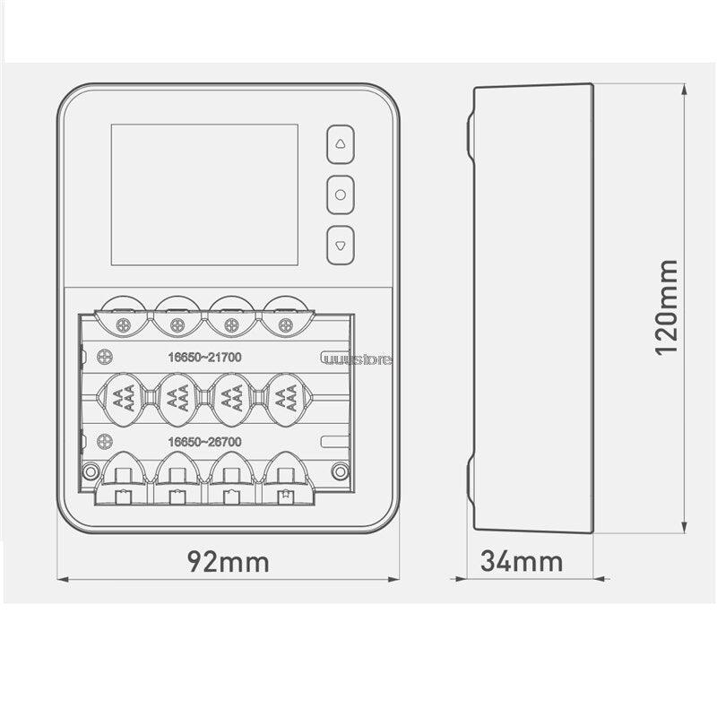 ISDT C4 EVO Smart Battery Charger - with Type-C QC3.0 Output for AA AAA Li-ion Battery with IPS Display Screen and Fire Prevention - RCDrone