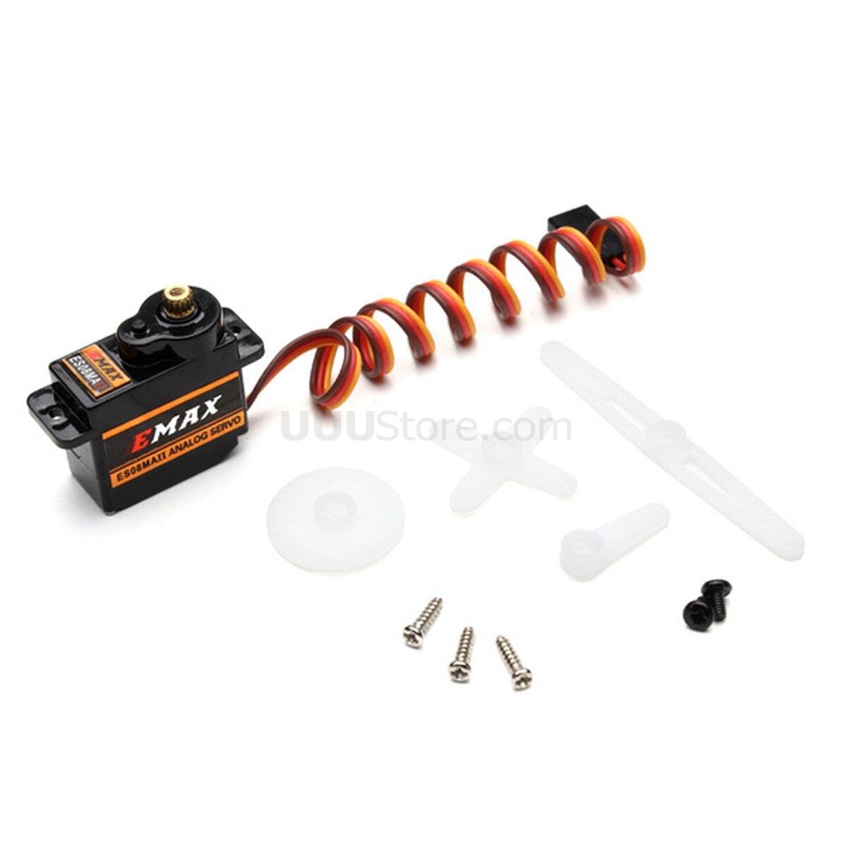 EMAX ES08MA ES08MAII 12g Mini Metal Gear Analog Servo for Rc Hobbies Car Boat Helicopter Airplane Rc Robot Free shipping - RCDrone