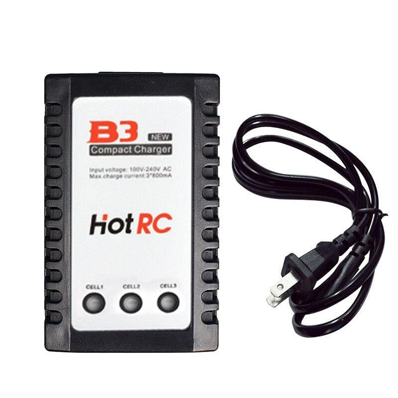 HotRC B3 リポバッテリー 7.4V 11.1V - 2S 3S AC 10W バランス充電器 110V-240V コンパクト充電 E