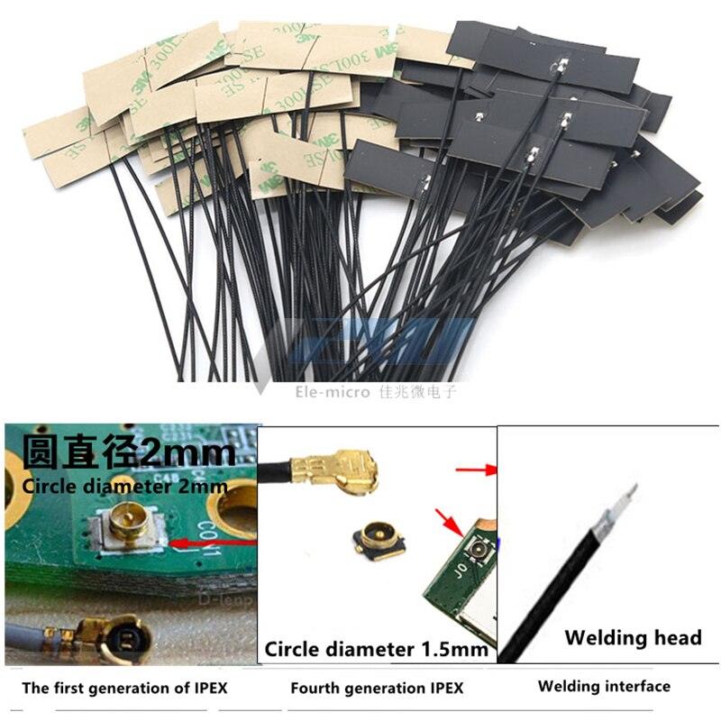 5 PCS/LOT WiFi 2.4G High Gain 5dbi , Built-in Flexible FPC Soft Antenna ZigBee Bluetooth Module IPEX1/IPEX4-K Patch Antenna 5dBi - RCDrone