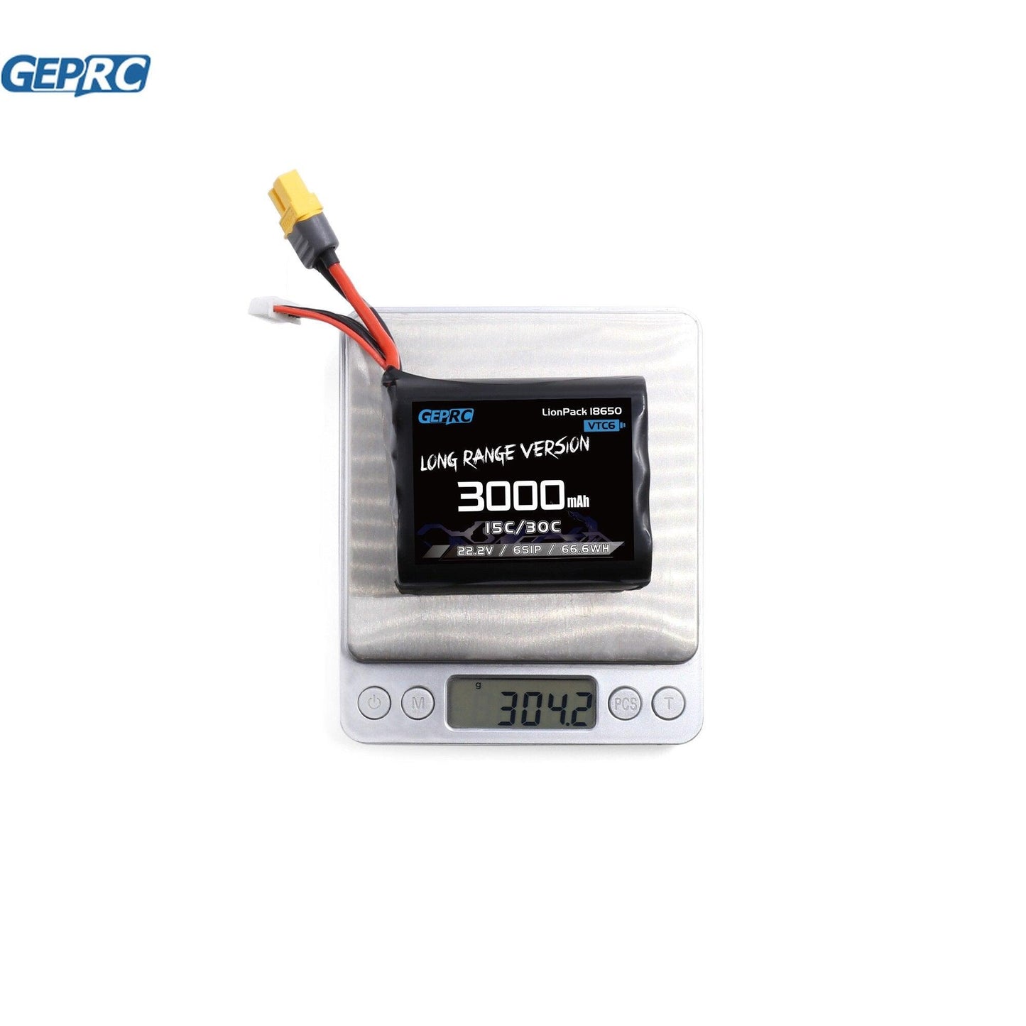GEPRC VTC6 3000mAh Battery - 18650 6S1P Battery with XT30 XT60 Plug For RC FPV Freestyle Quadcopter FPV Drone Battery - RCDrone