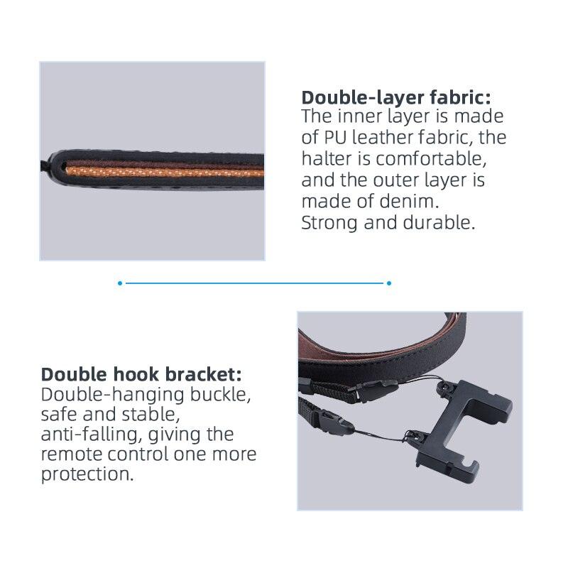 RC Lanyard for DJI Mavic 3/Air 2/Air 2S/Mini 2/MINI 3 PRO Drone Remote Controller Silicone Case With Fixed Clip Holder Buckle - RCDrone