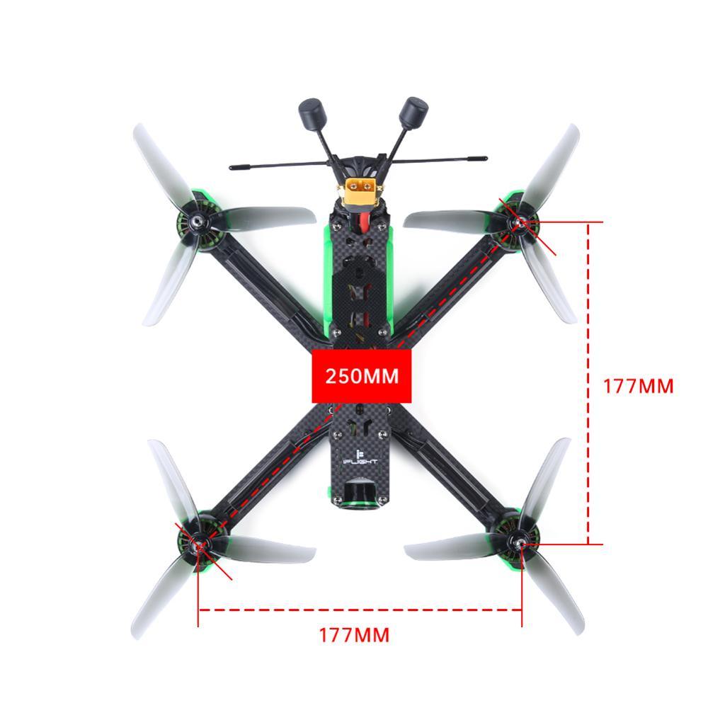 iFlight TITAN XL5 HD 250mm 5inch 4S 6S FPV Drone BNF with GPS module/ DJI Air Unit Digital HD System/ BLITZ F7 50A Stack for FPV - RCDrone