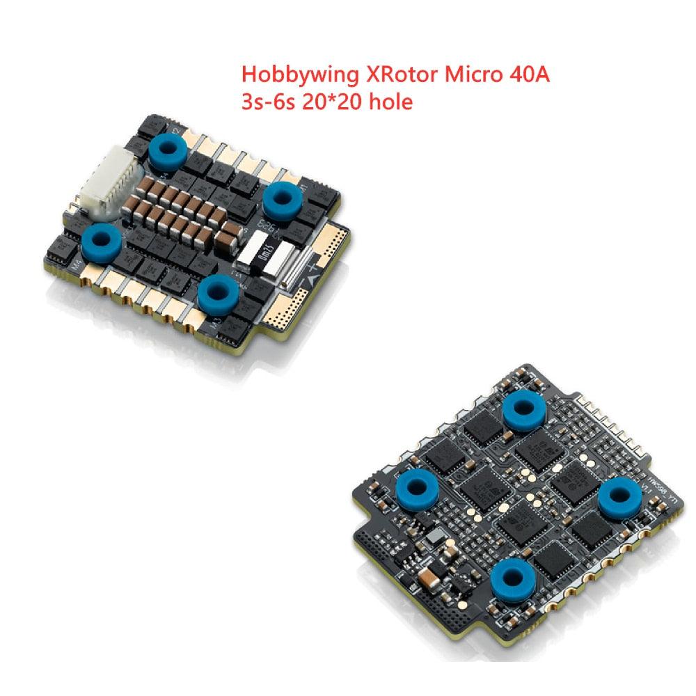 Hobbywing XRotor Micro 40A ESC - 20x20mm Hobbywing XRotor Micro 40A 3S-6S BLheli_32 Dshot1200 Ready 4in1 Brushless ESC for RC Drone FPV Racing freestyle - RCDrone