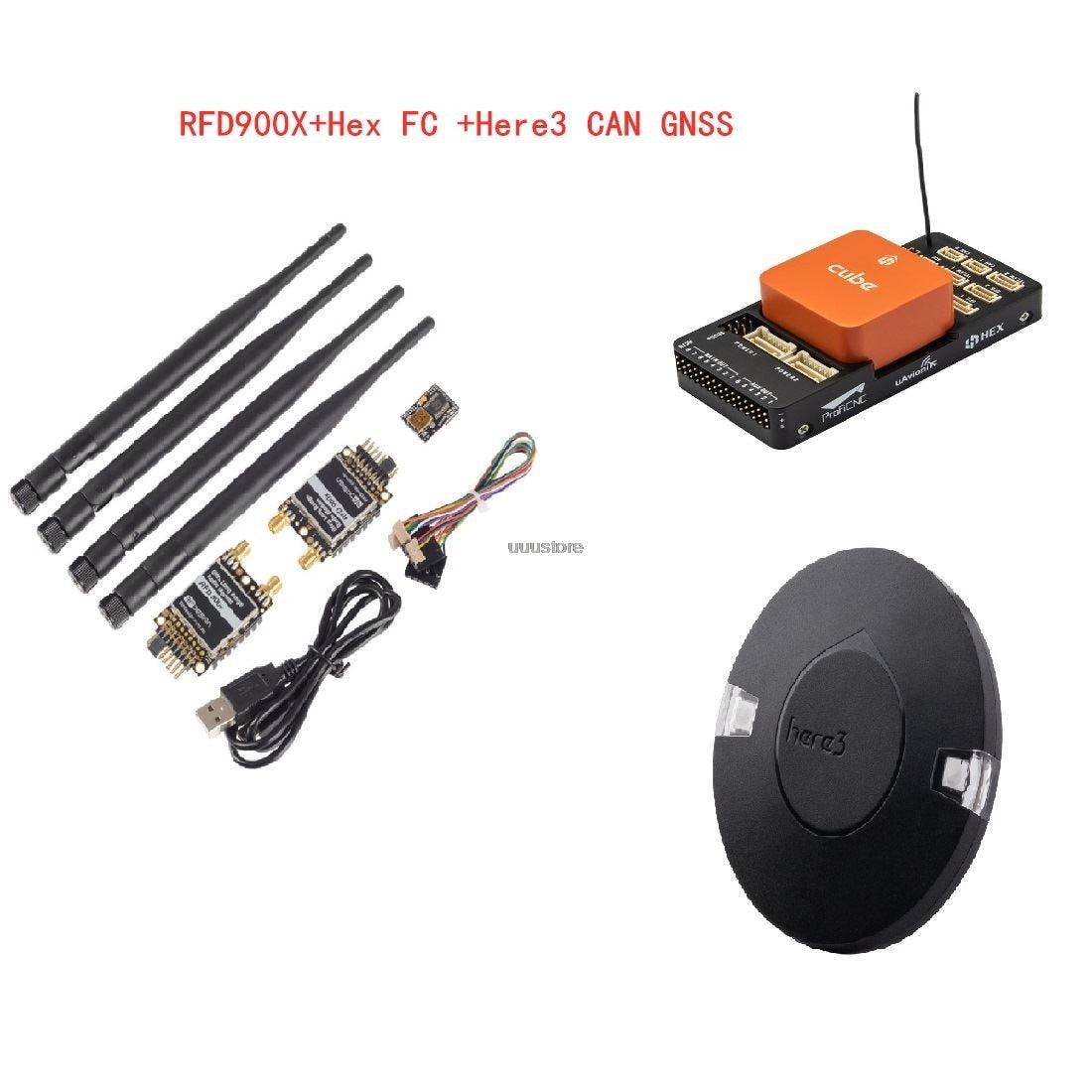RFD900X Telemetry Radio Modem - With Hex upgrade orange cube Pixhawk2 Flight Control autopilot Here 3 CAN GNSS GPS module for fixed-wing drone - RCDrone