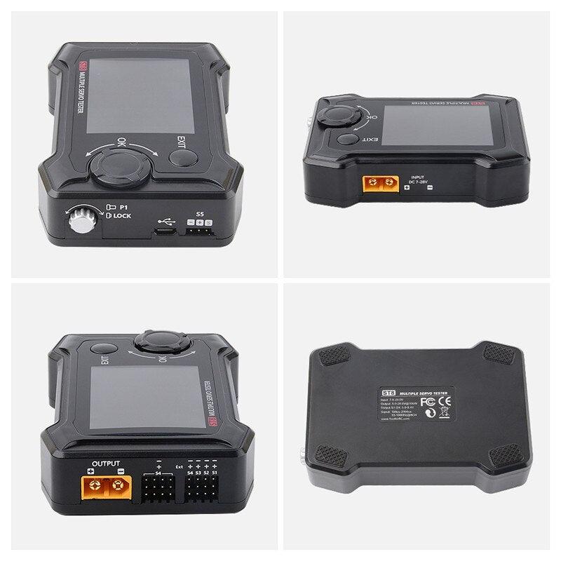 ToolkitRC ST8 - 8CH 100W 2A 7-28V PWM/PPM/SBUS Signal Speed Liner Step Servo Tester W/ 4-Ways Independent Program Signal for Drone Helicopter Airplane - RCDrone