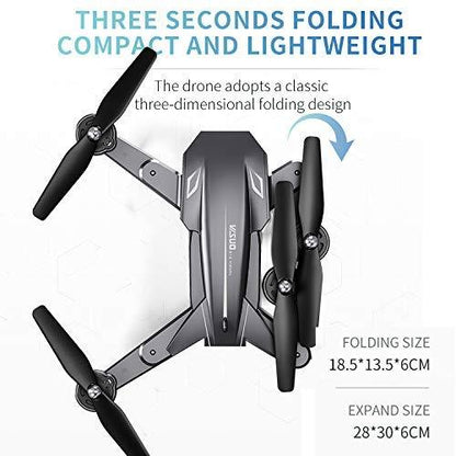 Visuo XS816 Drone - with 50 Times Zoom WiFi FPV 4K Dual Camera Optical Flow Quadcopter Foldable Selfie Drone - RCDrone