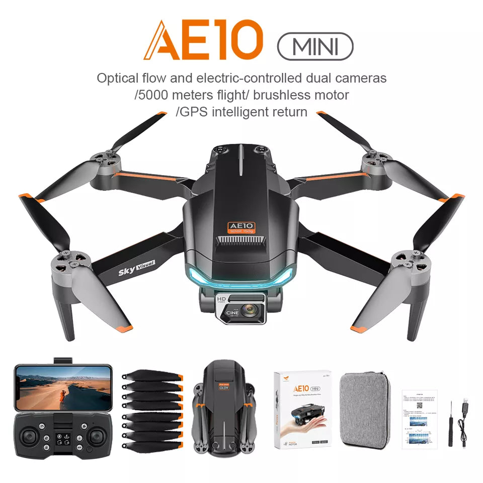 AE10 Drone - GPS WIFI Brushless Drone 8K HD Dual Camera Professional 8 –  RCDrone