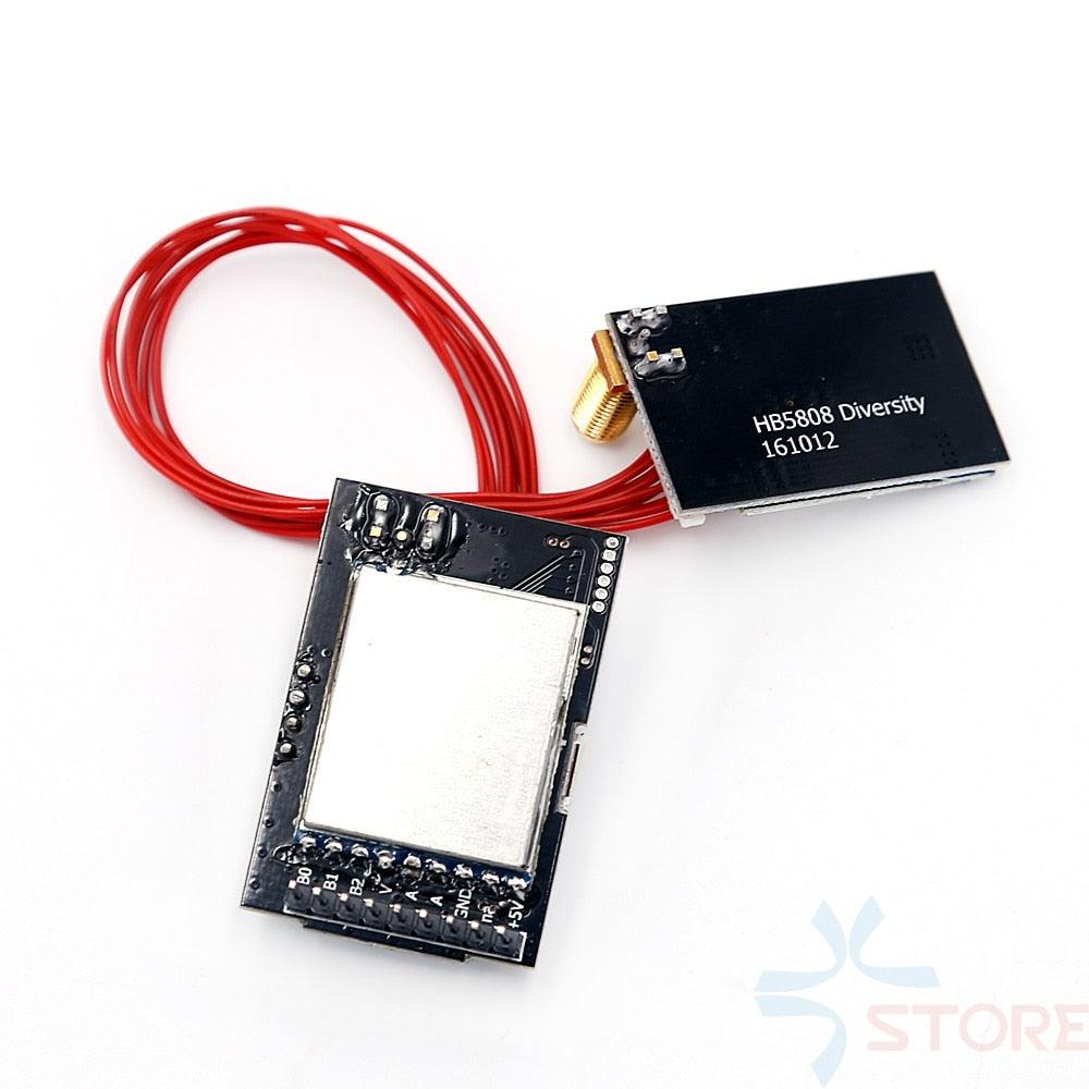 HB5808 Receiver - 5.8GHz 5.8G 40CH Channel Diversity Dual Receiver for Fatshark Goggles w/Raceband high quality for racing drone - RCDrone