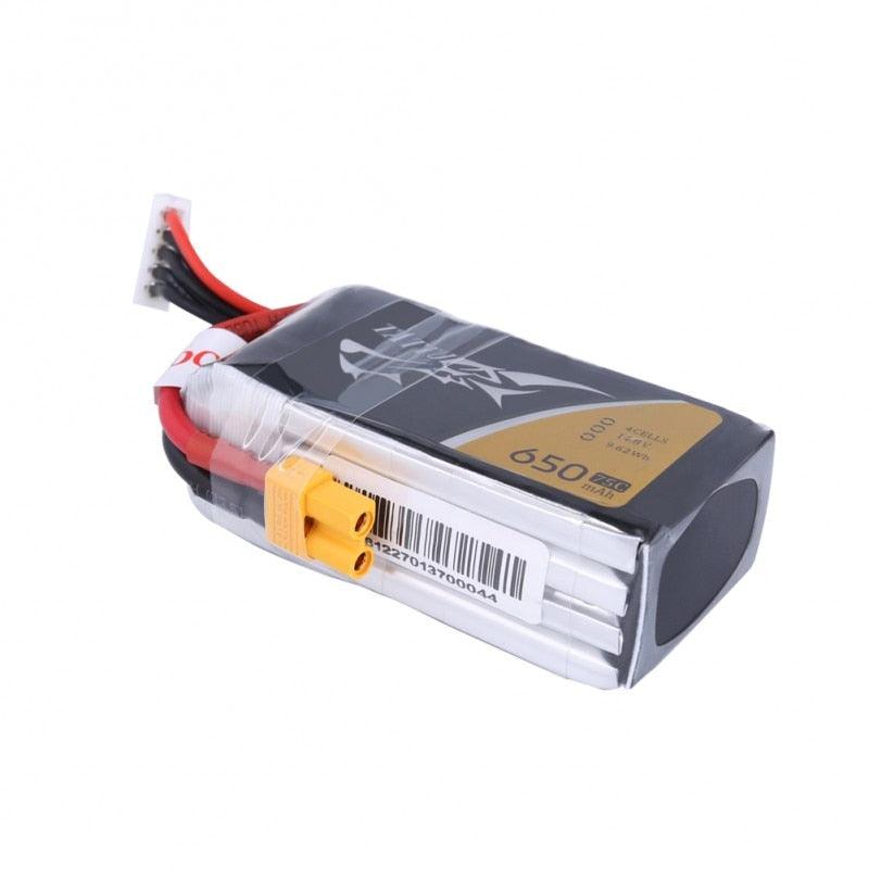 Ace Tattu Lipo Battery 11.1v 14.8v 650mAh 3s 4s 75C RC Battery with XT30 Plug Batteries for 150 Size FPV Drone Frame - RCDrone