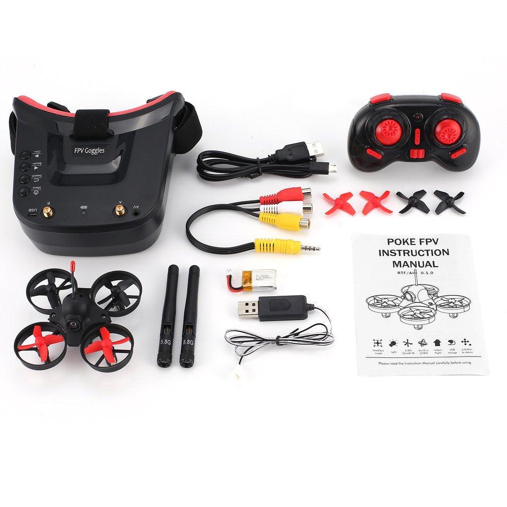 Blue Micro FPV Racing Drone with FPV Goggles 5.8G 40CH 800TVL Camera +  Battery