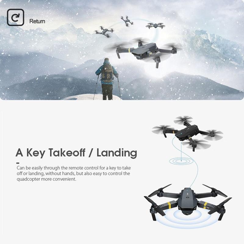 Eachine E58 Drone - Wide Angle HD 1080P/720P/480P Camera WIFI FPV Hight Hold Mode Foldable Arm RC Quadcopter Drone X Pro RTF Dron - RCDrone