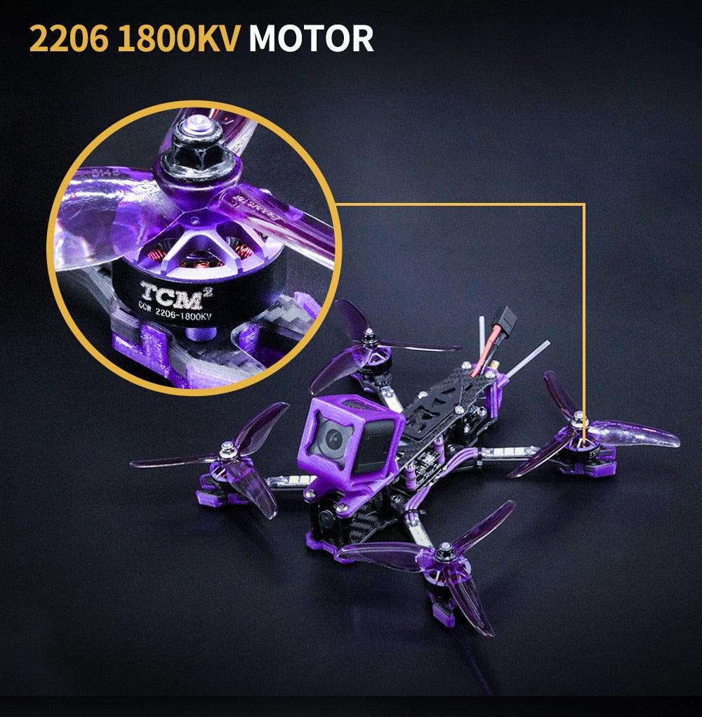 TCMMRC Night Phoenix - 5-Inch Long Range Drone FPV Racing Drone kit Drones Toys Quadcopters with Camera HD 4K - RCDrone