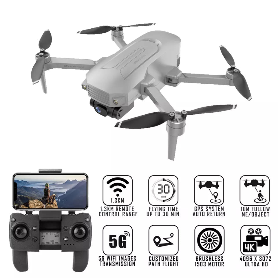 X2000 Drone - 1.3KM GPS Brushless 4K HD camera Follow Me Drone Auto Return drone - RCDrone