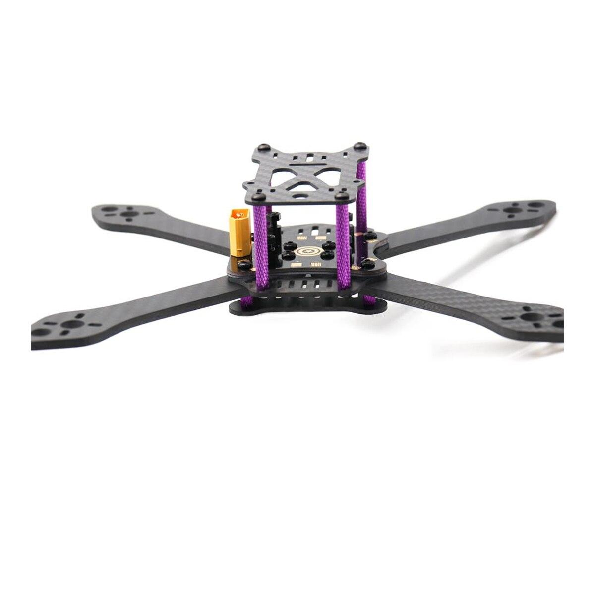 FPV Drone Frame Kit - Martian III X Structure Wheelbase 220mm 4mm Arm Carbon Fiber for RC Multicopter DIY Accessories - RCDrone
