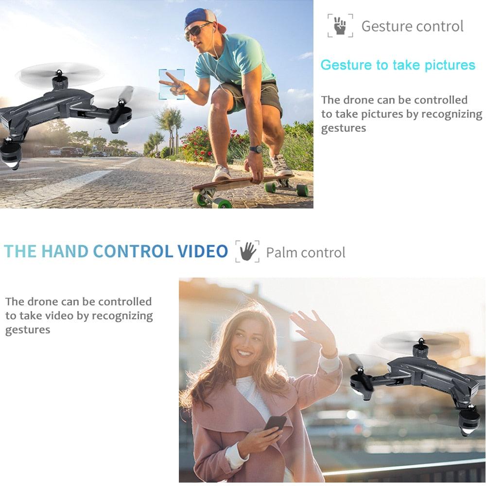 Visuo XS816 Drone - with 50 Times Zoom WiFi FPV 4K Dual Camera Optical Flow Quadcopter Foldable Selfie Drone - RCDrone