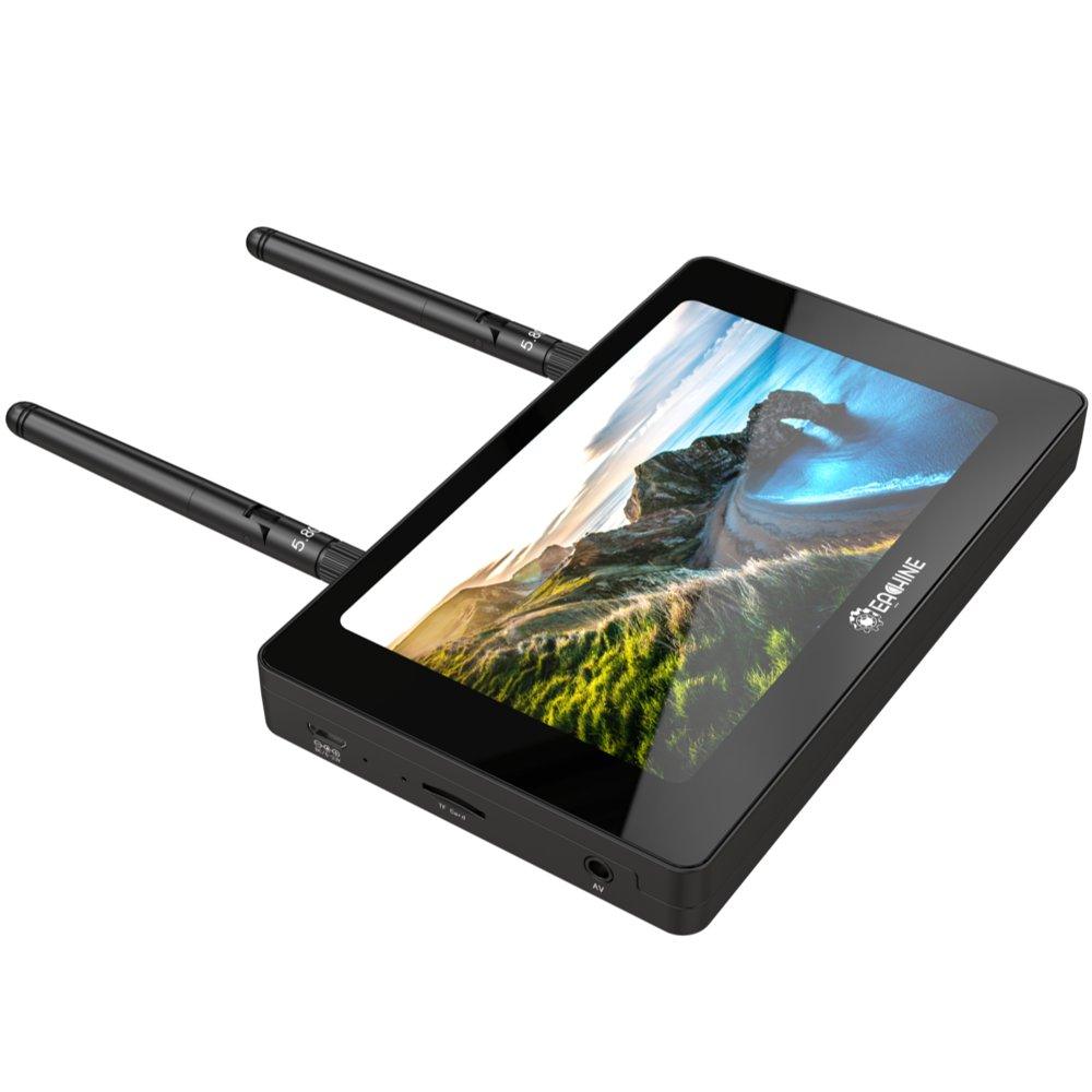 Eachine Moneagle 5 Inch FPV Monitor - IPS 800x480 5.8GHz 40CH Diversity Receiver 1000Lux FPV Monitor HD Display For RC Drone Radio Controller - RCDrone