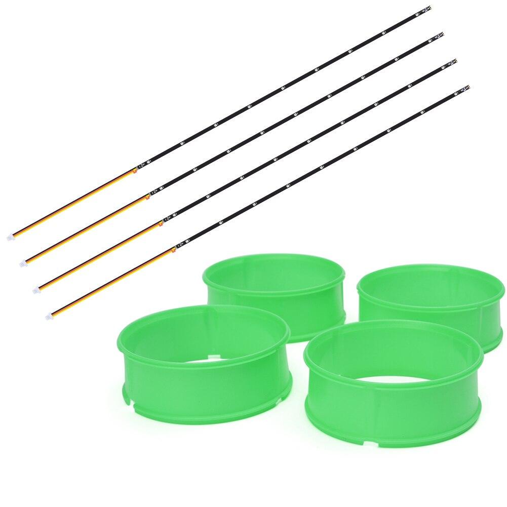 4pcs iFlight Programmable RGB 9 LED lights - 75mm / 116mm length with Prop Ducts for BumbleBee Green Hornet FPV CineWhoop parts - RCDrone