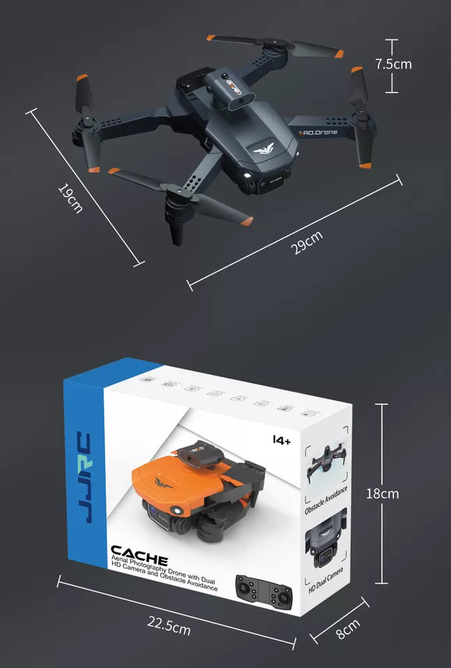 JJRC H106 Drone - 4 sides Avoid Obstacle WiFi FPV 4K Dual HD Cameras - RCDrone
