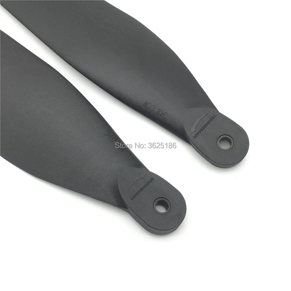 Hobbywing 3411 Propeller For X9 - Original Hobbywing FOC folding carbon fiber plastic 3411 CW CCW propeller for the power system of X9 motor agricultural drone - RCDrone