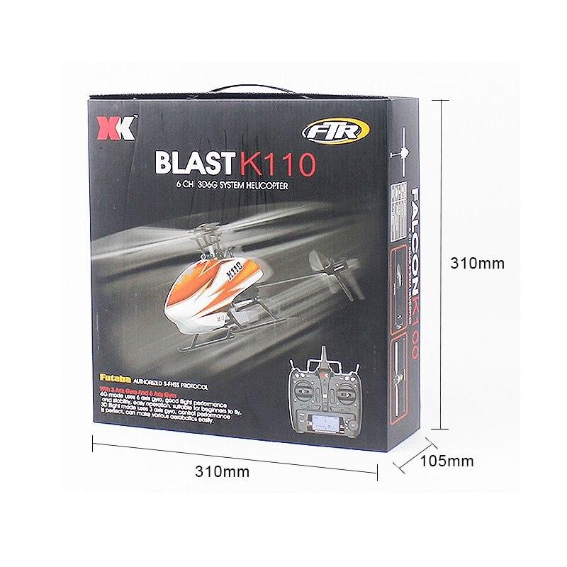 WLtoys XK K110 RC Helicopter - 2.4G 6CH 3D 6G 6-Axis System Brushless Motor RC Quadcopter Remote Control Toys For Kids Gifts - RCDrone