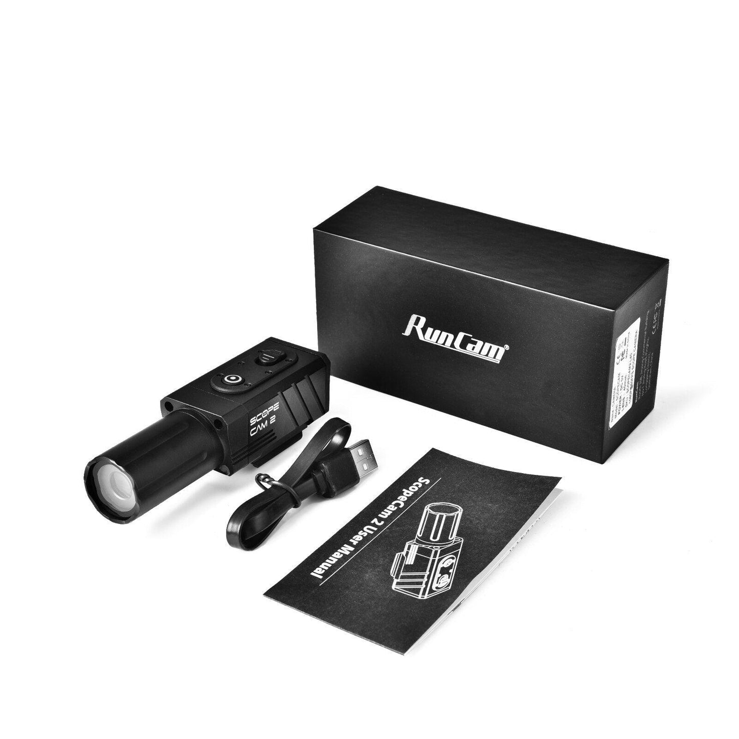 RunCam Scope Cam 2 Airsoft Paintball Gel Ball Zoom Camera Full Aluminum Housing IP64 Water Proof WiFi APP 25mm/40mm ScopeCam - RCDrone