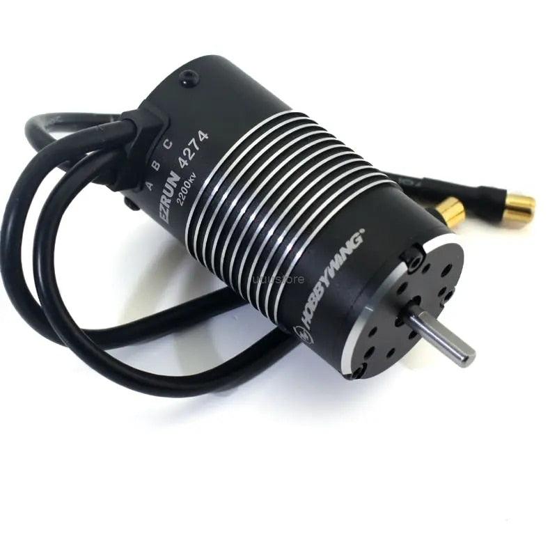 Hobbywing EzRun Max8 v3 - 150A Waterproof Brushless ESC T / TRX Plug + 4274 2200KV Motor +LED Programing for 1/8 RC Car Truck - RCDrone