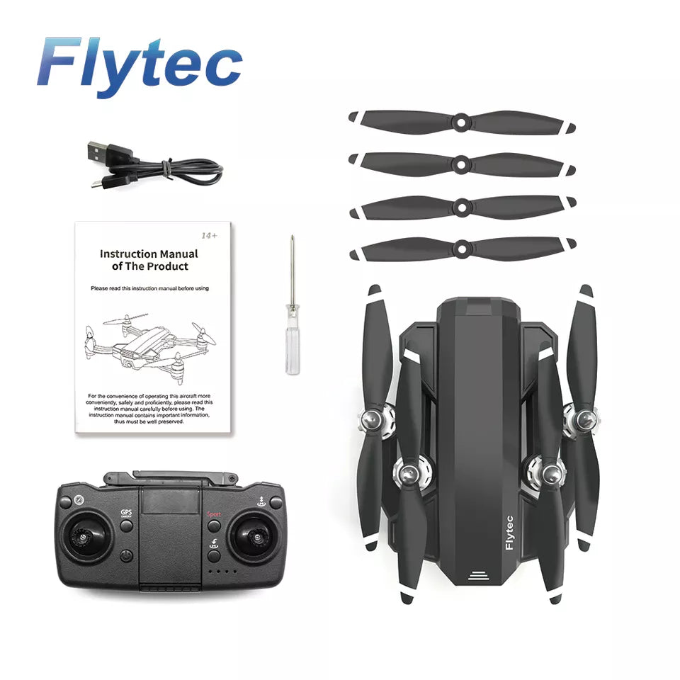 Flytec T15 Drone Professional 1080P HD Camera Brushless Motor With GPS 20 Mins Flight Professional Camera Drone - RCDrone