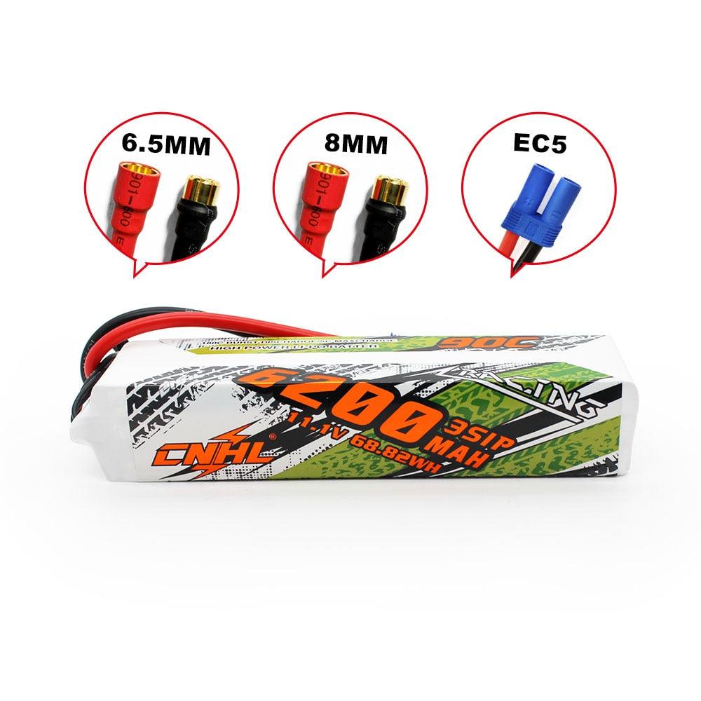 CNHL RC Lipo Battery for FPV Drone - 3S 4S 6S 11.1V 14.8V 22.2V 5200mAh 6200mAh 9500mAh Battery With EC5 QS8 6.5mm 8mm Bullet For RC Car Boat - RCDrone