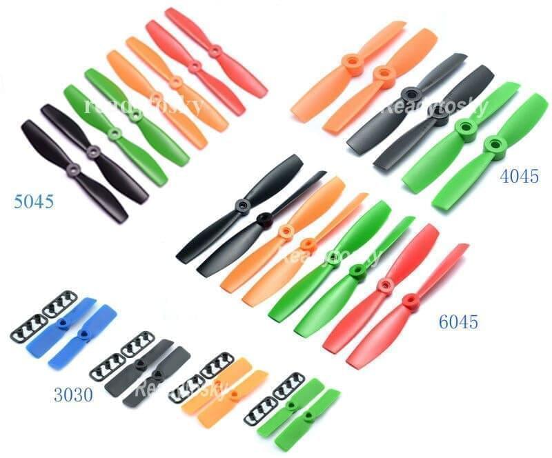 10 Pairs Propellers - 3" 4" 5" 6" Prop 3030 4045 5045 6045 BULLNOSE Props CW CCW 150 180 210 250 Quadcopter Mini FPV Drone - RCDrone