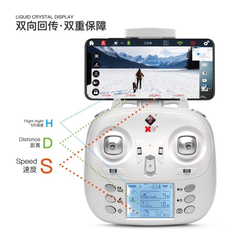 Wltoys XK X1S Drone - 4K HD Camera 2-Axis Self-stabilizing Gimbal 5G Wifi FPV GPS Brushsss RC Quadcopter VS Wltoys X1 Drone Professional Camera Drone - RCDrone