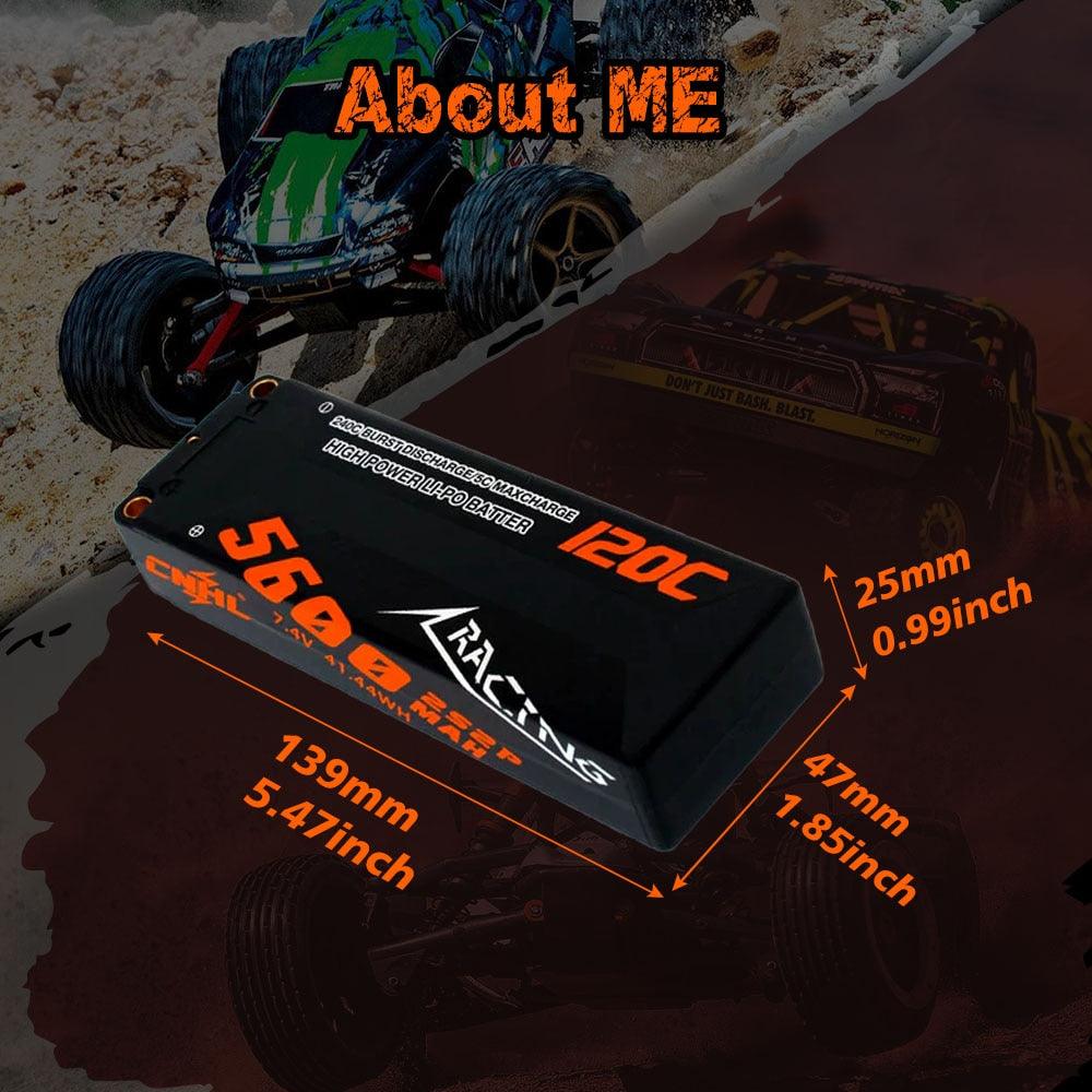 CNHL Lipo Battery For FPV Drone - 2S 3S 4S 7.4V 11.1V 14.8V 4900mAh 5600mAh 8000mAh 120C Hard Case With EC5 Plug For RC Car Airplane Truck Boat - RCDrone