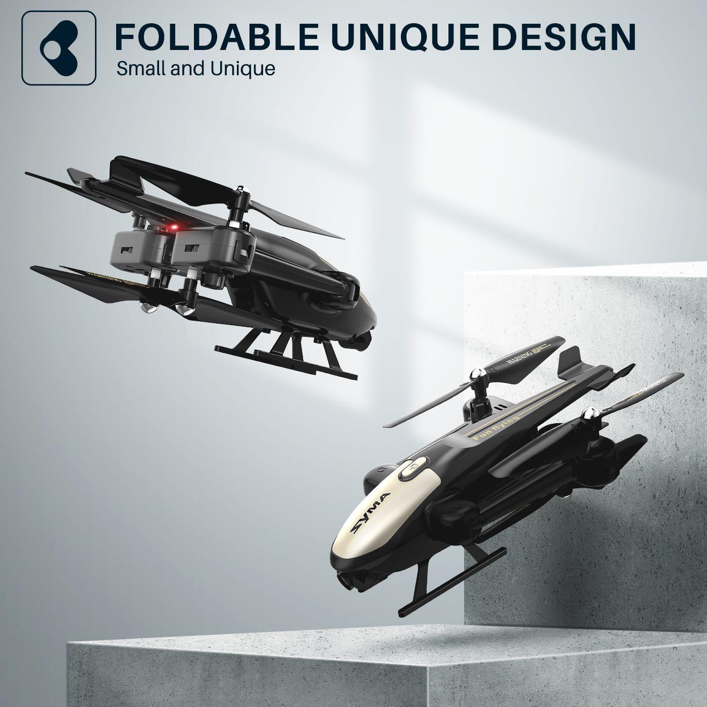 SYMA X700W RC Drone with Camera 1080P FPV Foldable Remote Control Helicopters Toys for Boys Altitude Hold Headless Mode 3D Flip - RCDrone