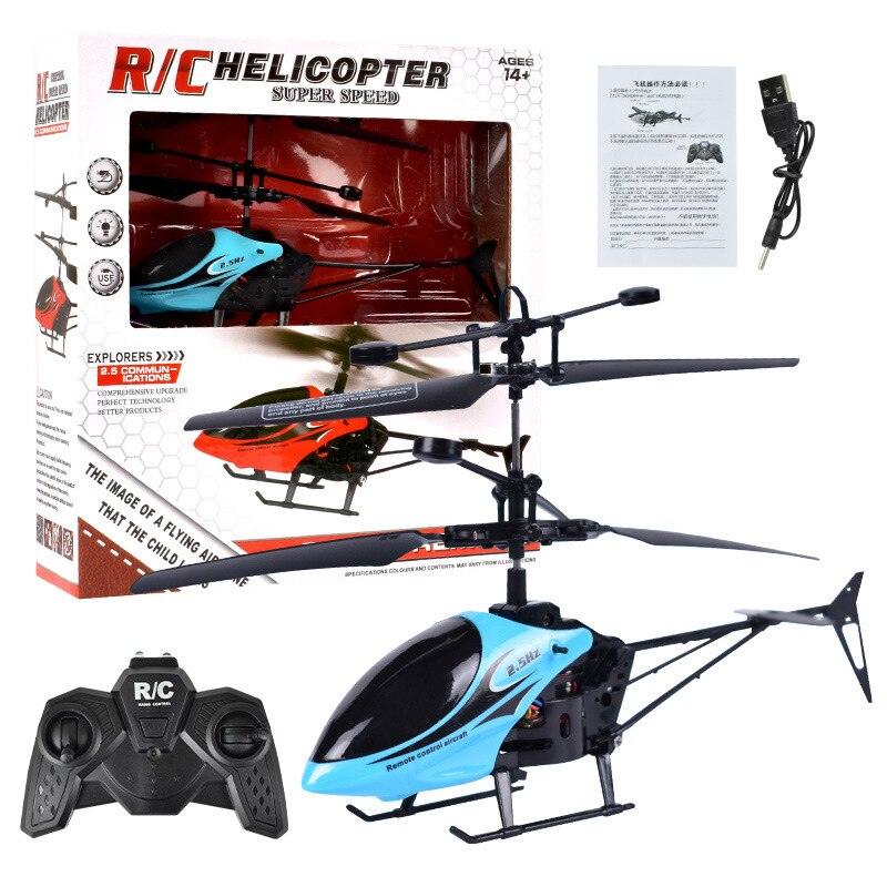 Mini Remote Control RC Infrared Induction Remote Control RC Toy 2CH Gyro Helicopter RC Drone Radio Controlled Machines Drone - RCDrone
