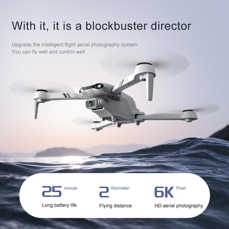 KBDFA F10 GPS Drone - 4K Professional 6K HD Dual Camera 2.4G/5G WIFI FPV RC Helicopter Foldable Quadcopter RC Distance aircraft - RCDrone