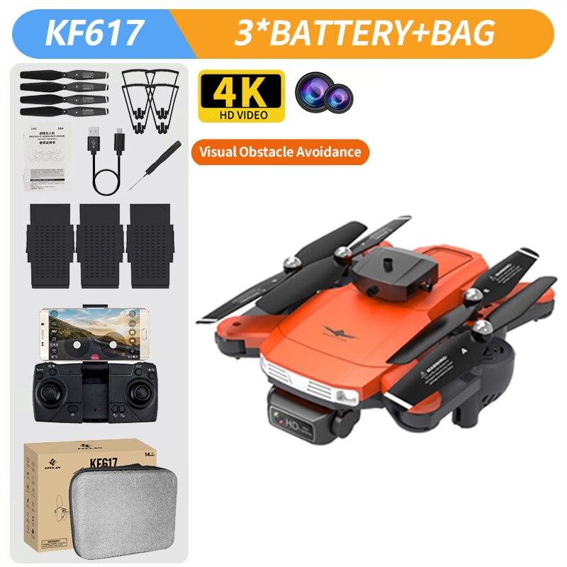 KF617 Drone - 4K Profesional 2.4G WiFi HD Dual Camera With Obstacle Avoidance Foldable Quadcopter RC Helicopter Toys - RCDrone