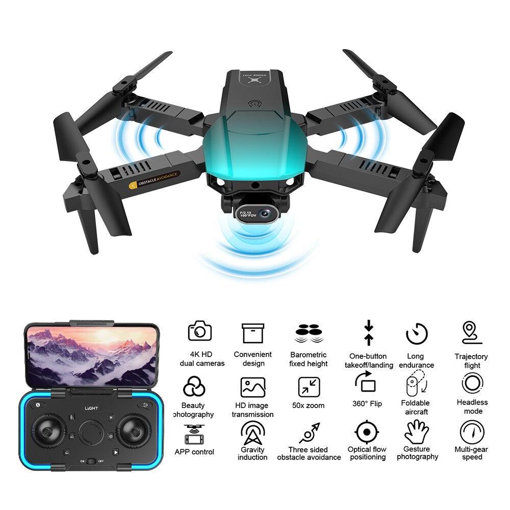 F191 Mini Drone - 4K Dual Camera Wifi FPV Four Sides Infrared Obstacle Avoidance One-key Take-off and Landing Folding Quadcopter - RCDrone