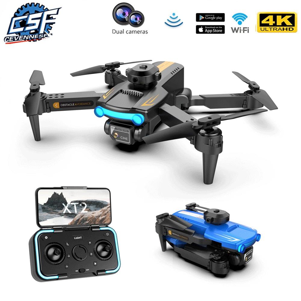 LSRC XT2 Drone - 4K Dual Camera Four Side Obstacle Avoidance Optical Flow Positioning Foldable Quadcopter dron Toys - RCDrone