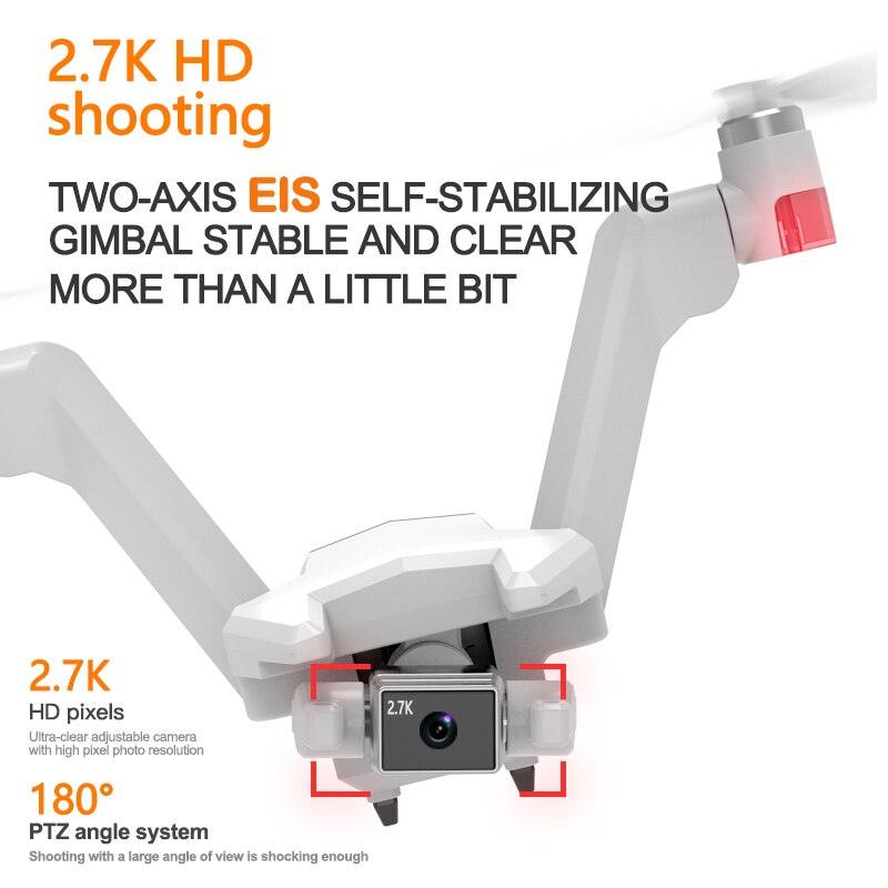 New L100 GPS Drone Professional Aerial HD Dual Camera EIS 2-Axis Gimbal V-type Double Rotor 30mins Long-Endurance RC Aircraft Professional Camera Drone - RCDrone